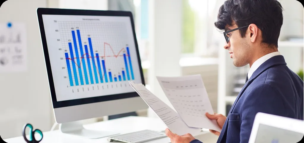 Analyzing system performance benchmarking charts and metrics